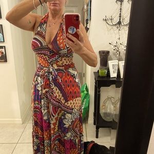 Anthropologie Multicolor Halter Dress